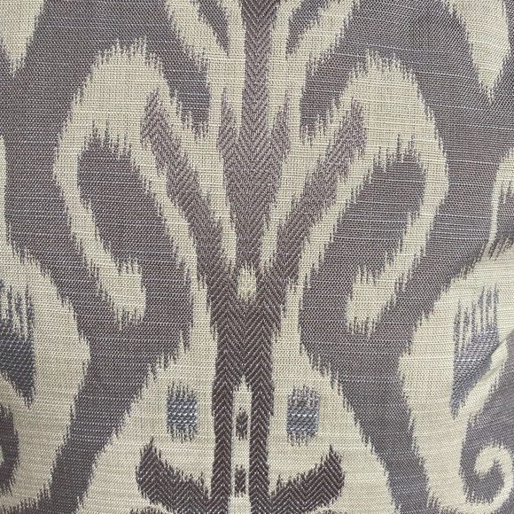 Two Custom Made Purple Ikat  Accent Pillow Covers - Picture 3 of 7